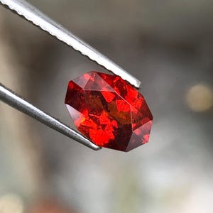 Orange Spessartin Granat Schild Schnitt 8,5 mm 1.60Ct Natürlicher Januar Birthstone Für Schmuck