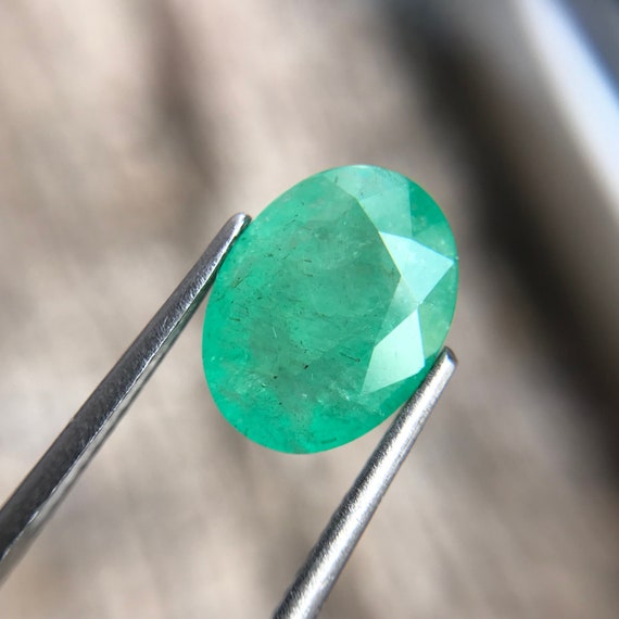 Natural Zambian Emerald 11 MM Emerald Oval May Birthstone