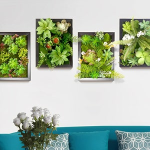 Artificial Plant Succulent Wall Art | Succulent Wall Art | Plant Wall | Wall Decoration