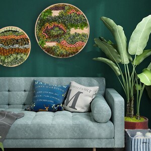 Moss Wall Art- Wooden Framed Moss Art， Moss Wall Decor -Vertical garden, Preserved Moss Art, Moss Decoration