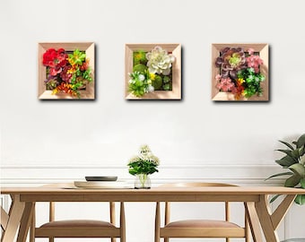 Artificial Plant Succulent Wall Art | Succulent Wall Art | Plant Wall | Wall Decoration