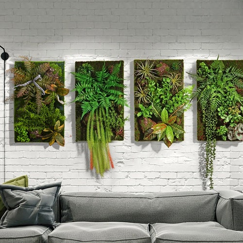 Artificial Plant Succulent Wall Art Succulent Wall Art