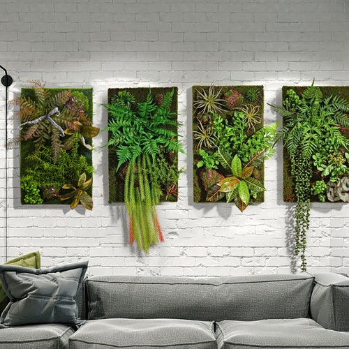 Artificial Plant Succulent Wall Art Succulent Wall Art Etsy