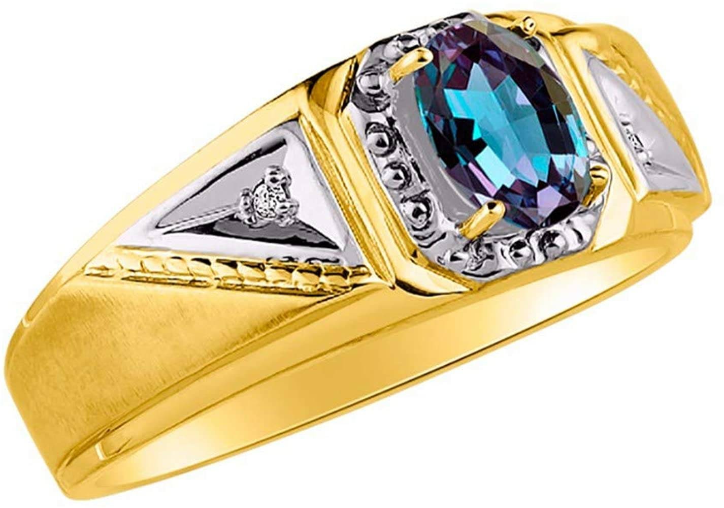 Alexandrite Ring Alexandrite Men's Ring Alexandrite Etsy