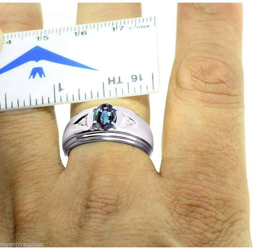 Alexandrite Ring Alexandrite Men's Ring Alexandrite Etsy