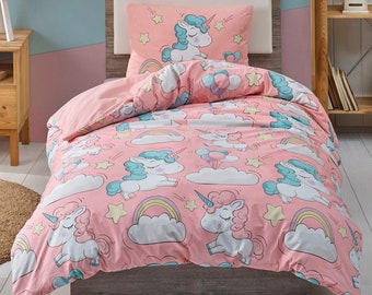 pink unicorn comforter