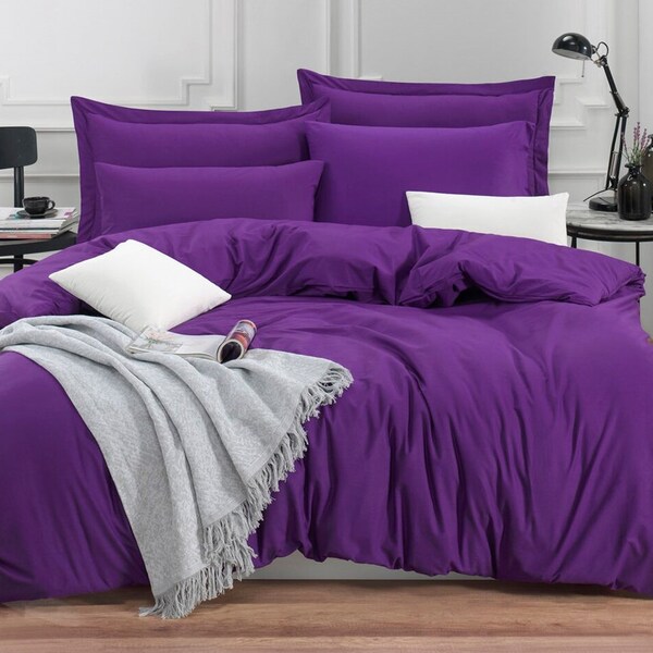 Purple Bed Sheets Etsy