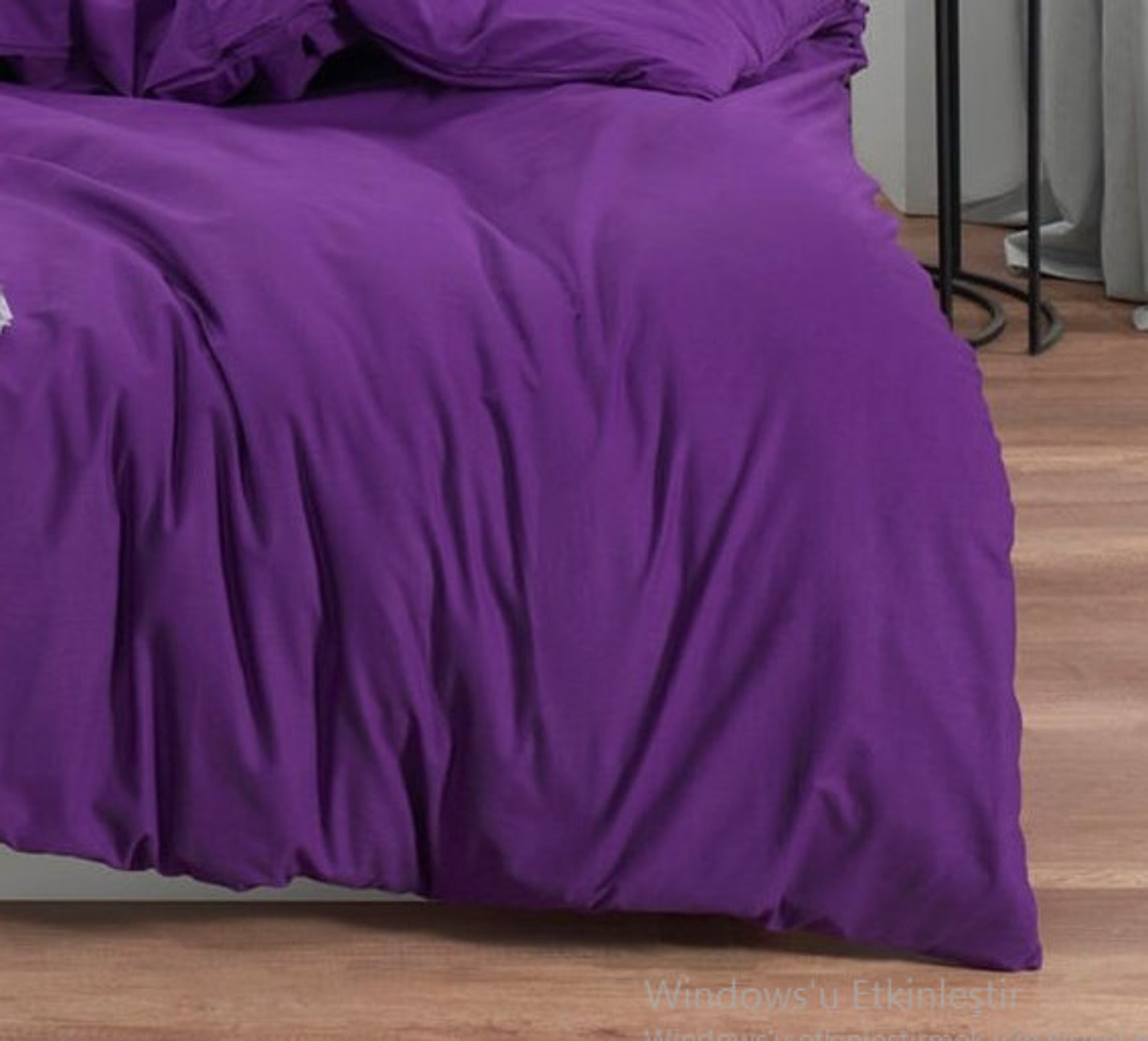 Purple Cotton Full Twin Bed Sheets Set / Purple Romantic Girls Etsy