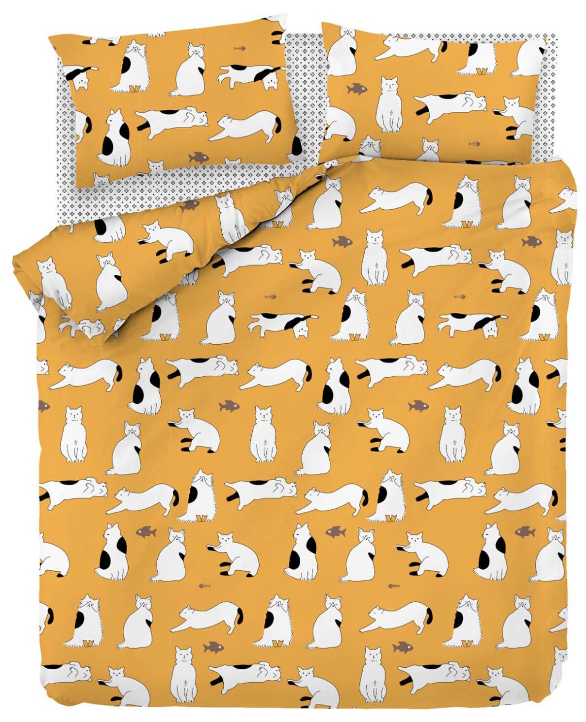 Single Twin Cotton Cats Duvet Cover Set / Kids Cats Quilt Etsy