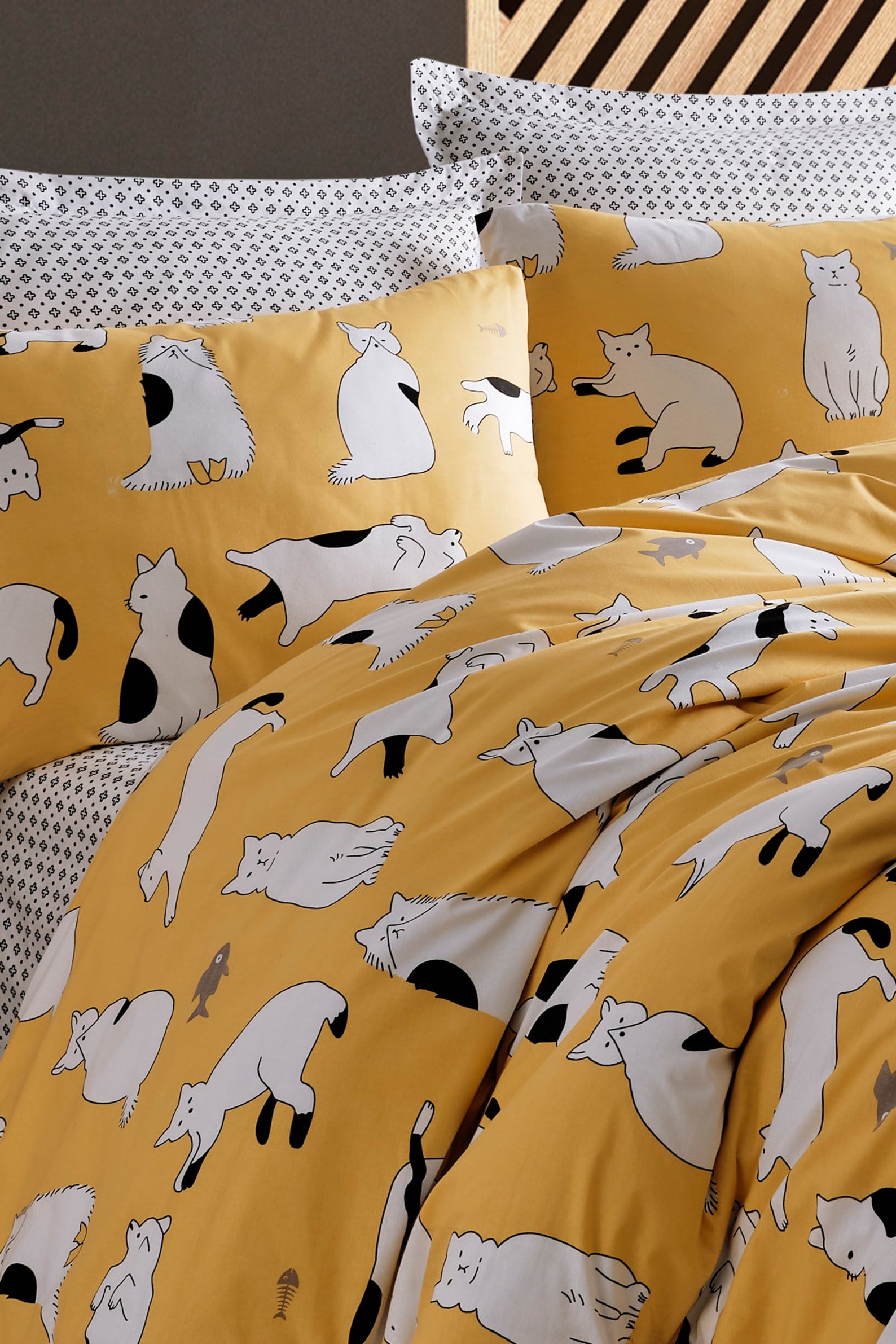 Single Twin Cotton Cats Duvet Cover Set / Kids Cats Quilt Etsy