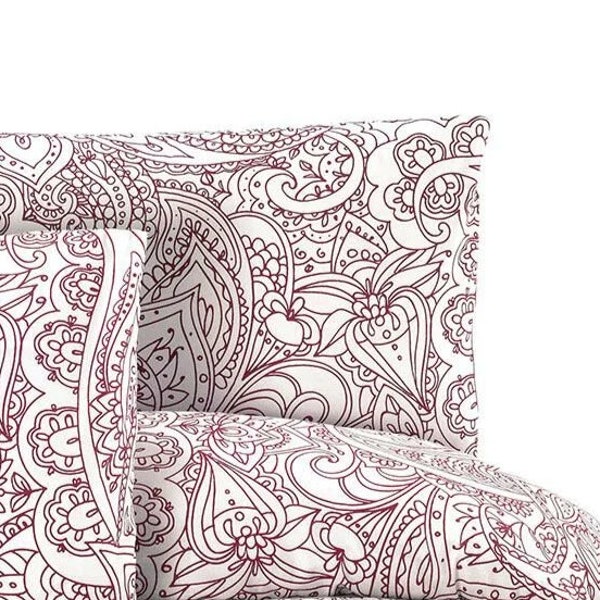 Paisley print %100 cotton  full duvet cover set / UK double single boho quilt cover set / Twin dorm comforter cover pillowsham / Gift to mom