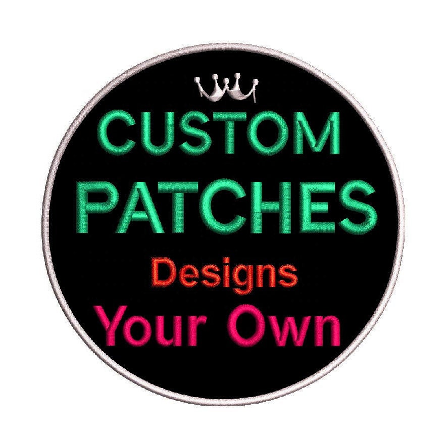 Personalized Patch Monogram Patch Custom Patches Iron on Patches  Embroidered Patches Name Patches Backpack Patches Patches for Clothes 