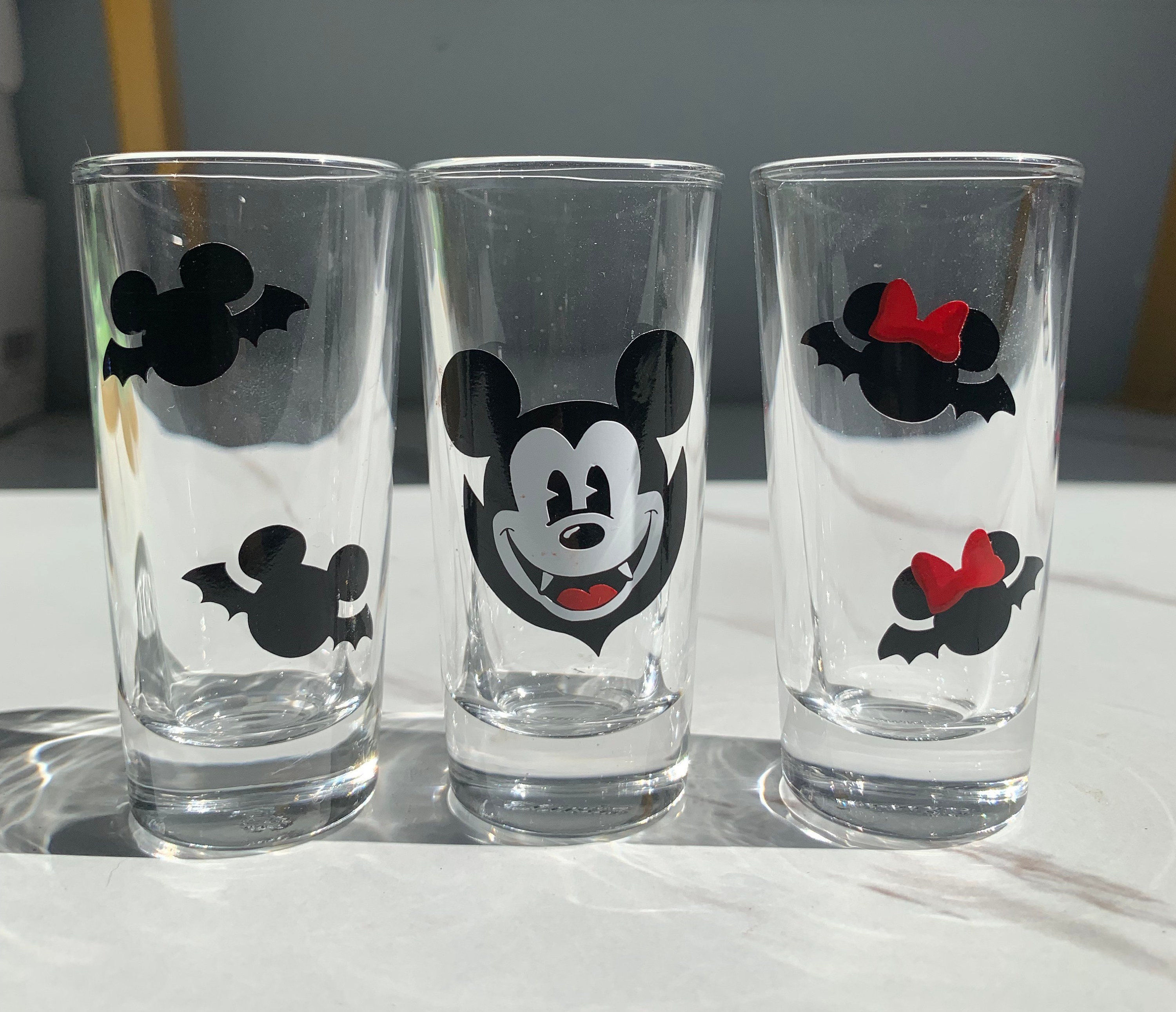 2006 Walt Disney World Happy New Year Frosted Mickey Mouse Shooter Shot  Glass