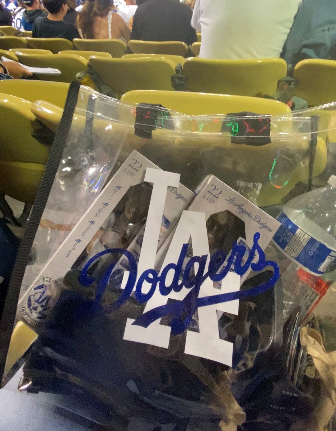 Customized Clear Dodger Tote Bag, Clear Stadium Approved Bag, Clear Tote Bag, Dodgers Clear