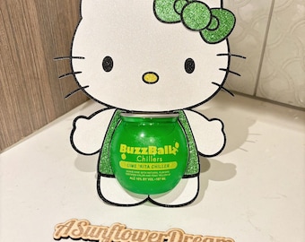 Kitty Buzzball holder  , HK Themed Flower Toppers , HK  Toppers, HK Ramo Buchon Toppers, Buzzball Holder, 21st buzzball party favors