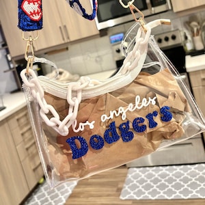 Customized Clear Dodger Bag, Clear Stadium Approved Bag, Clear Crossbody Bag, Dodgers Clear Stadium Bags, Custom Clear Shoulder Bag