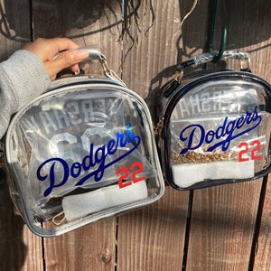 Customized Clear Dodger Bag, Clear Stadium Approved Bag, Clear Crossbody Bag, Dodgers Clear Stadium Bags