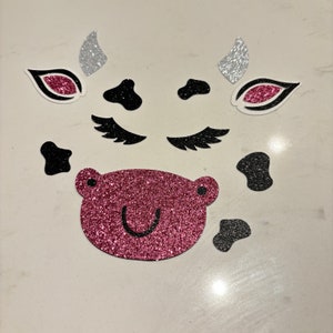 Cow Flower Topper  , Cow Themed Toppers , Cow Toppers, Cow Ramo Buchon