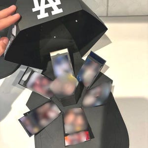Exploding Hat Favor Box Baseball Cap Favor Box, Fathers Day Baseball Cap Box,Exploding Hat Gift Boxes, Exploding Favor Box