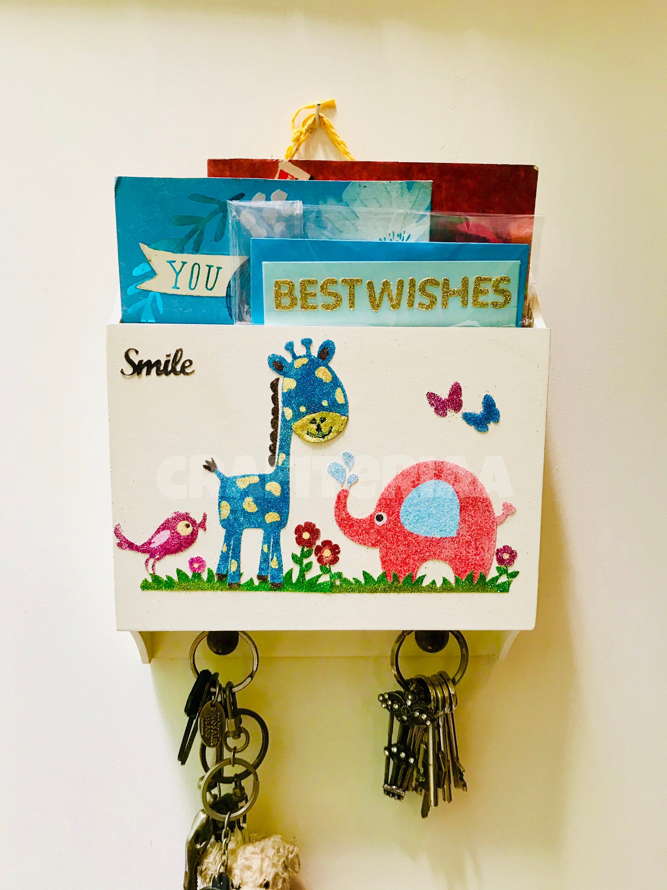 Wooden Keys and Letter Holder Etsy