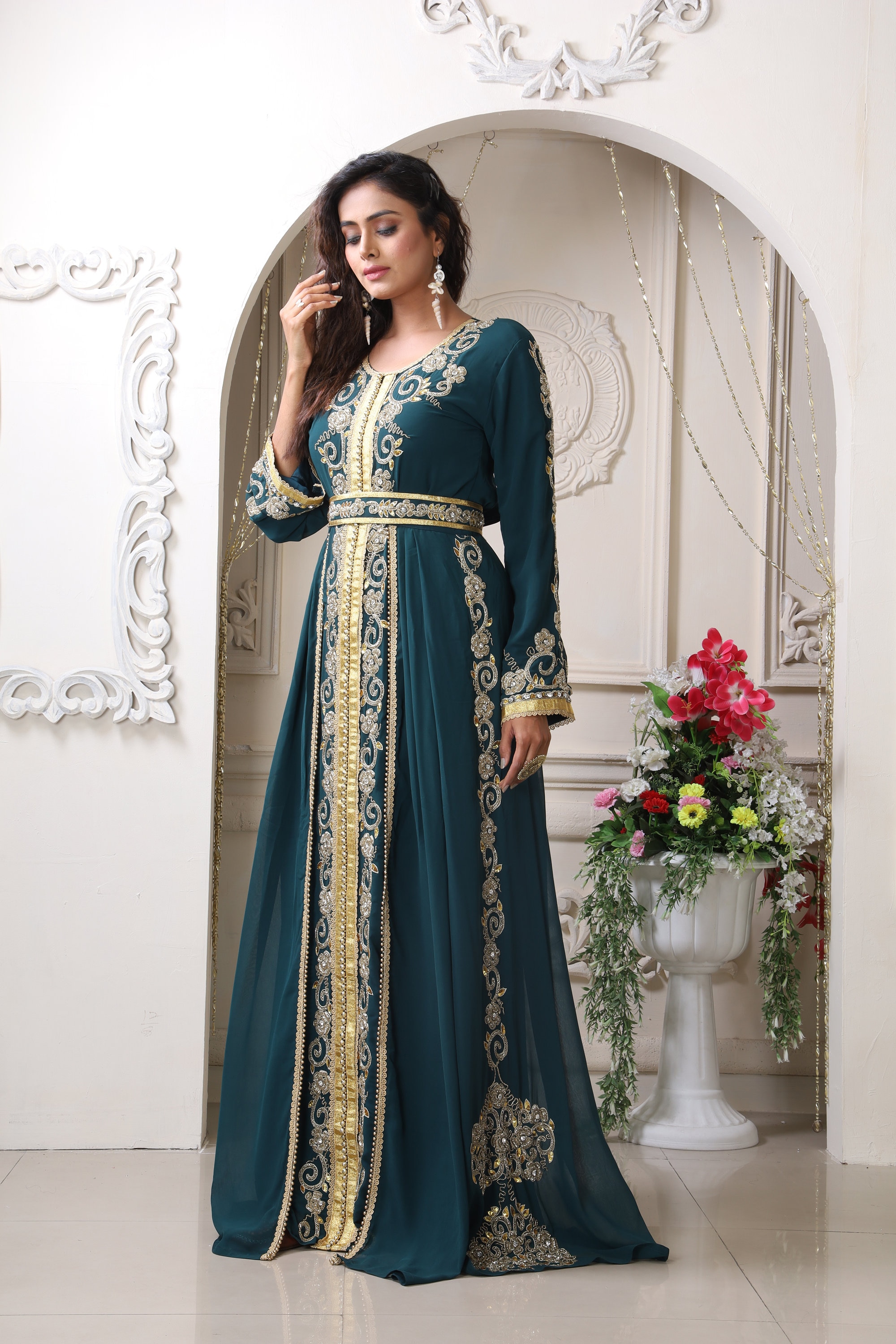 Green Kaaftan Dress