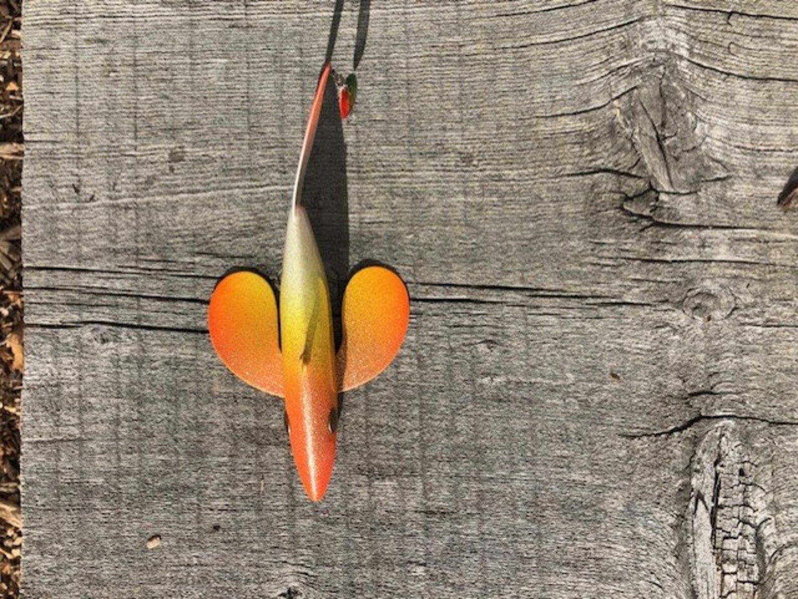 Buzz Bomb Ice Spearing Decoy Orange and Red made for use Etsy