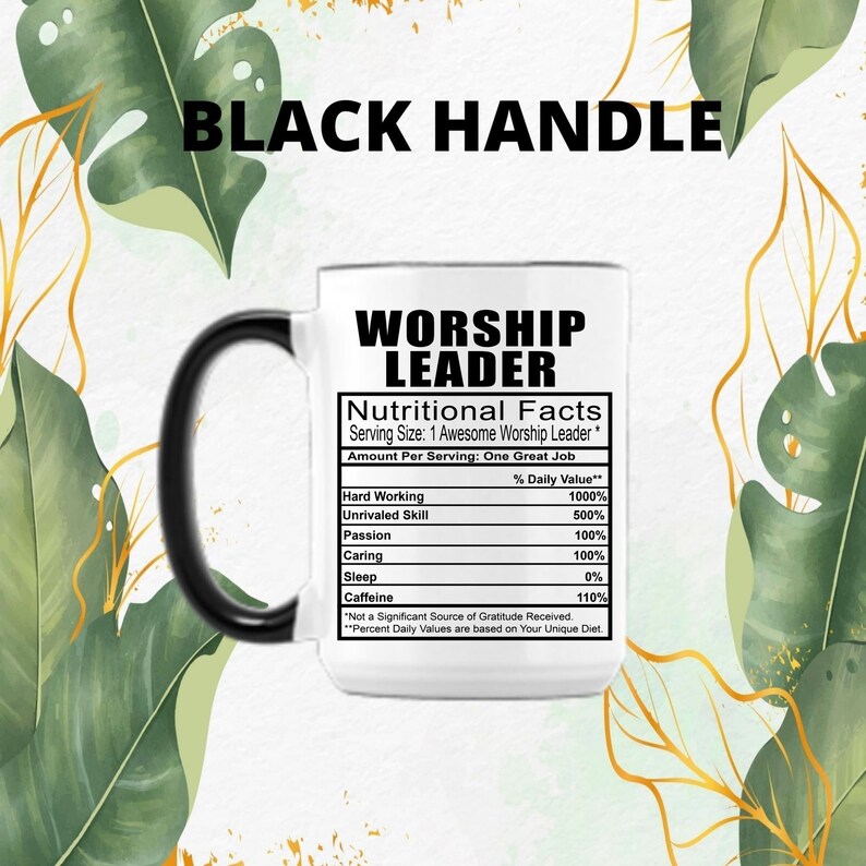 Worship Leader Coffee Tea Mug l Gift Mug for Men and Women l A Personalized Custom Name Coffee Mug image 6