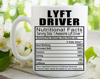 Lyft Treiber Kaffee Tee Becher l Geschenk Becher für Männer und Frauen l ein personalisierter benutzerdefinierter Name Kaffeebecher