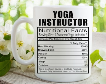 Yoga Istruttore Caffè Tazza da tè l Tazza regalo per uomo e donna l Una tazza di caffè personalizzata