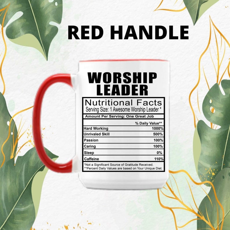 Worship Leader Coffee Tea Mug l Gift Mug for Men and Women l A Personalized Custom Name Coffee Mug image 8