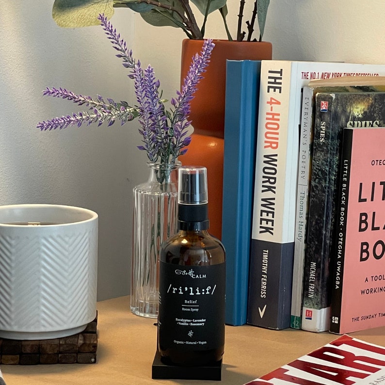 Eucalyptus and Lavender Essential Oil Room and Linen Spray. Etsy UK