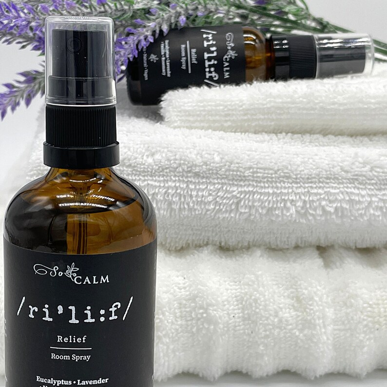 Eucalyptus and Lavender Essential Oil Room and Linen Spray. Etsy UK