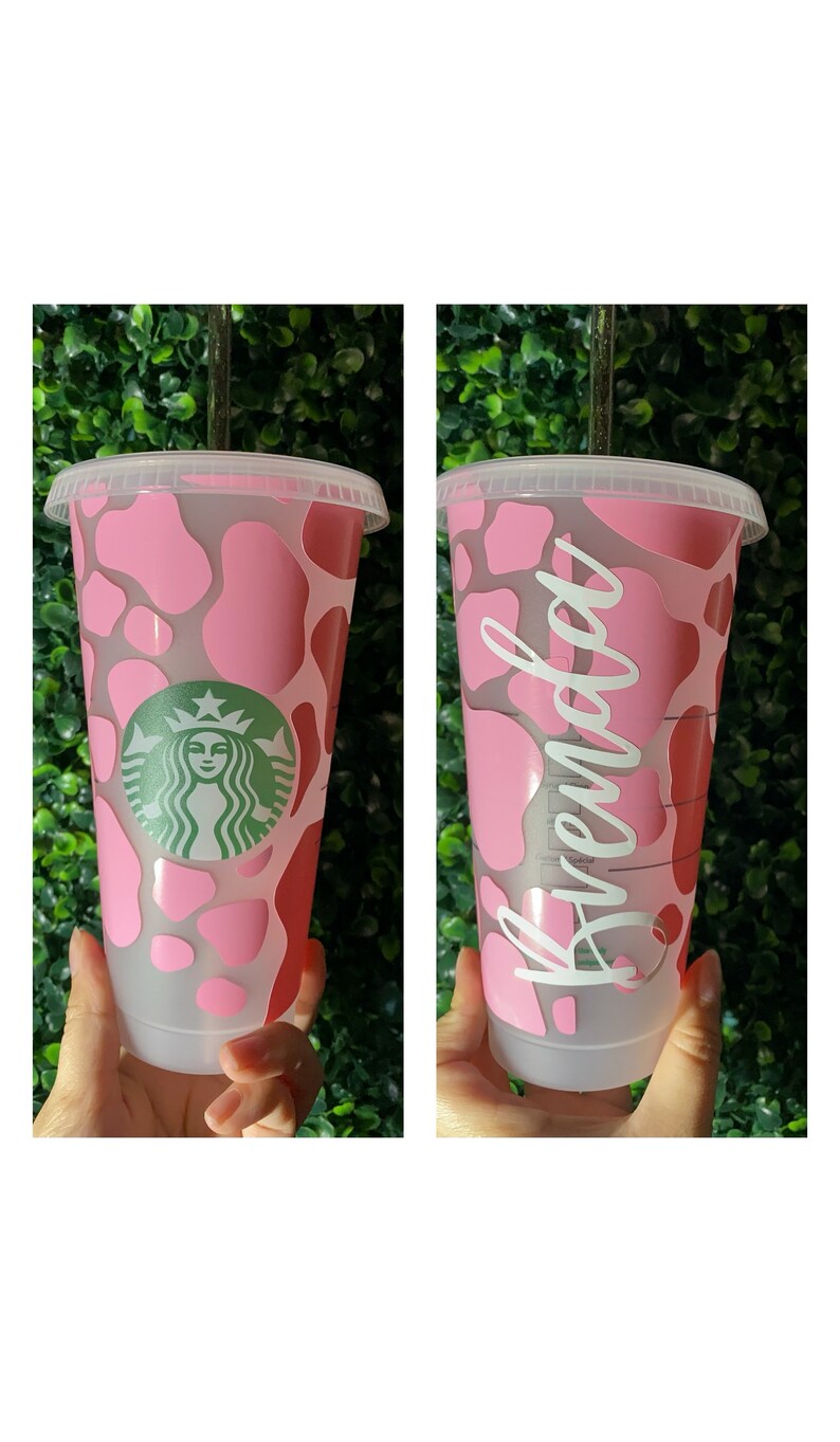 Personalized Cow Cup Cow Cup Yellow Cow Cup Pink Cow Cup