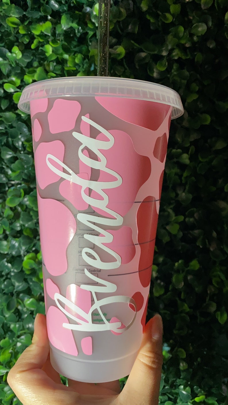 Personalized Cow Cup Cow Cup Yellow Cow Cup Pink Cow Cup