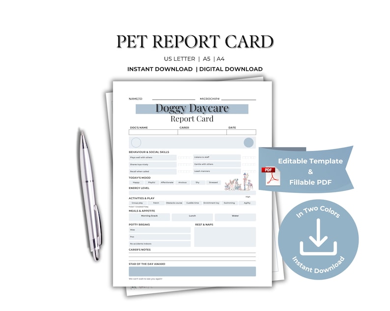 Pet Report Card