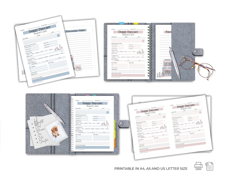 This beautifully designed, fillable pet report card is the perfect tool for any doggy daycare, kennel, pet sitter, or dog walker looking to run a professional, credible pet care business.