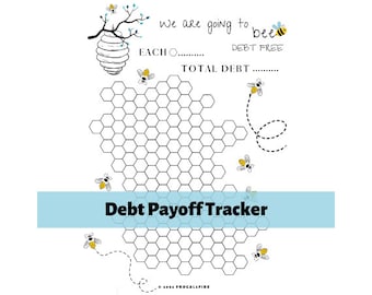 Honeycomb Debt Payoff Tracker Printable (PDF/PNG)
