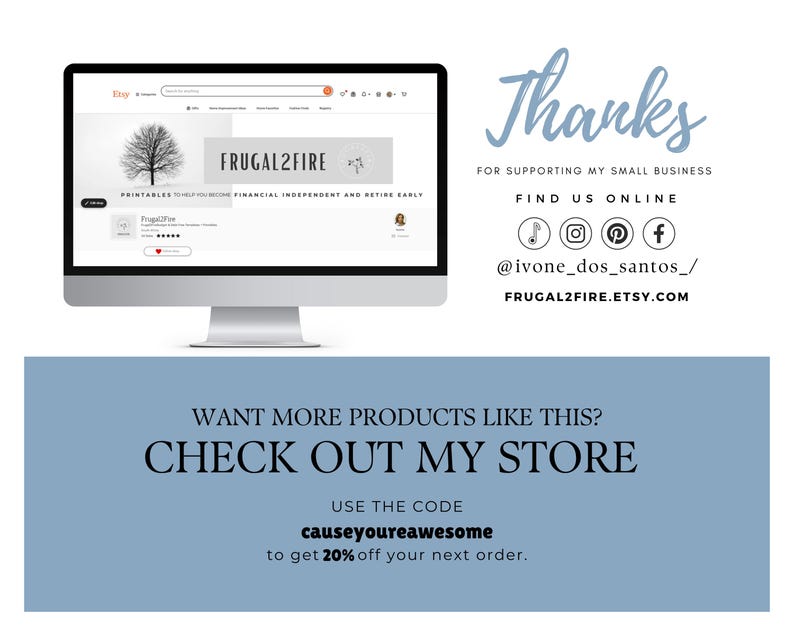 Thank you for supporting my small business.