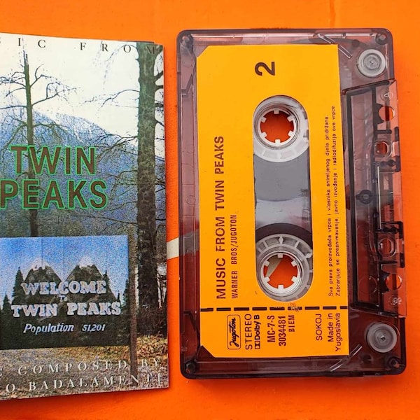 Twin Peaks Angelo Badalamenti Musik von Twin Peaks Kassette Original mit Booklet Jugoslawien Twin Peaks Soundtrack David Lynch OST