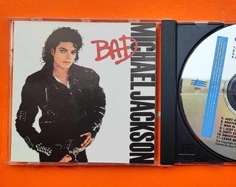 Michael Jackson Bad CD Original with Booklet MICHAEL JACKSON Bad Epic Cd Jackson Memorabilia Michael Jackson Music Collectors