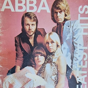 ABBA Vintage Notizbuch Greatest Hits 1976 Musikbuch Originalhülle Agnetha Fältskog Björn Ulvaeus Benny Andersson ABBA Memorabilia