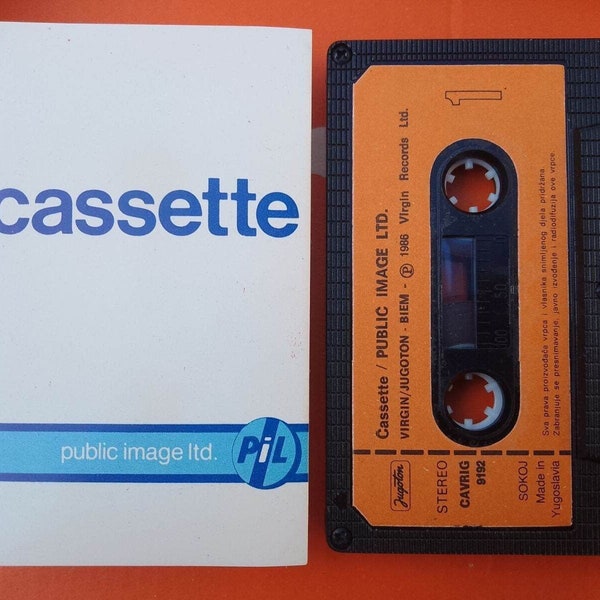 Public Image Limited Cassette 1986 Original Tape Yugoslavia Jugoton John Lydon
