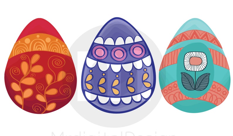 Easter clipartMushroom houses clipartSpring clipartForest houses clipartVintage GardenEaster eggs clipart instant digital download PNG