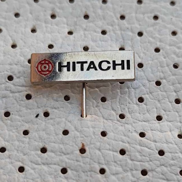 Hitachi Japan Vintage Pin 1980s HiFi Audio Systems LOGO Hitachi CD Players Cassette Deck Turntable Hitachi Advertising
