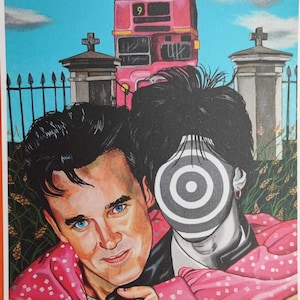 Morrissey Postkarte Künstlerische Sammlung Künstler Anni Heuchel Postkarten offiziell The Smiths Memorabilia