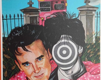 Cartão postal Morrissey Coleção artística Artista Anni Heuchel Cartões postais oficiais The Smiths Memorabilia