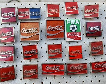 ヴィンテージ コカコーラ ピンバッジ：ビッグドリンク コレクターズ