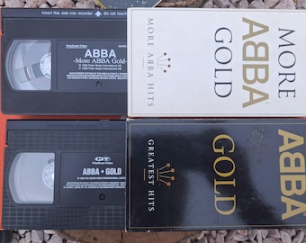 Taśmy ABBA VHS Złoto Największe Przeboje Oryginalna okładka Agnetha Fältskog Björn Ulvaeus Pamiątki ABBA