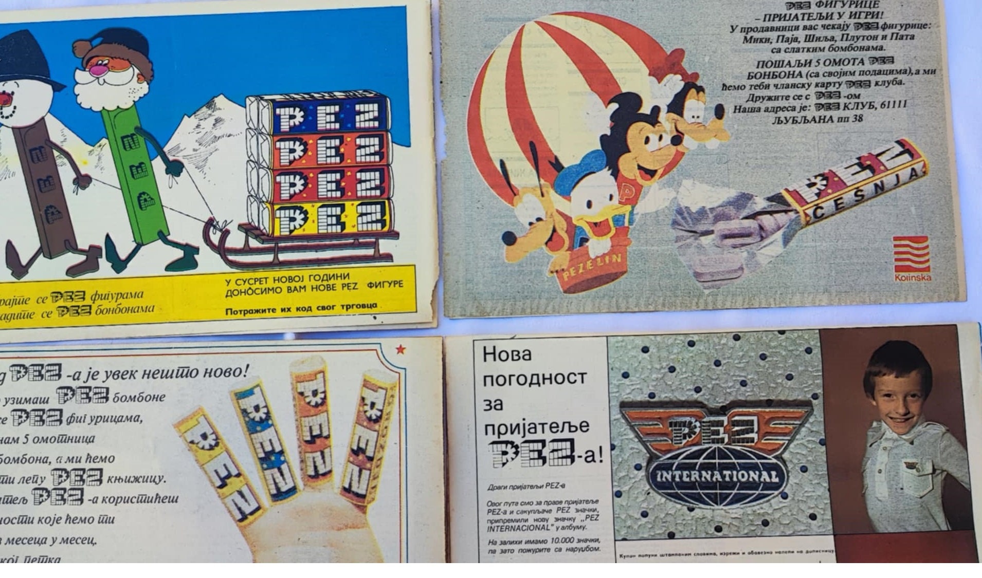 PEZ Vintage Memorabilia 1970s PEZ Collection Souvenirs Yugo