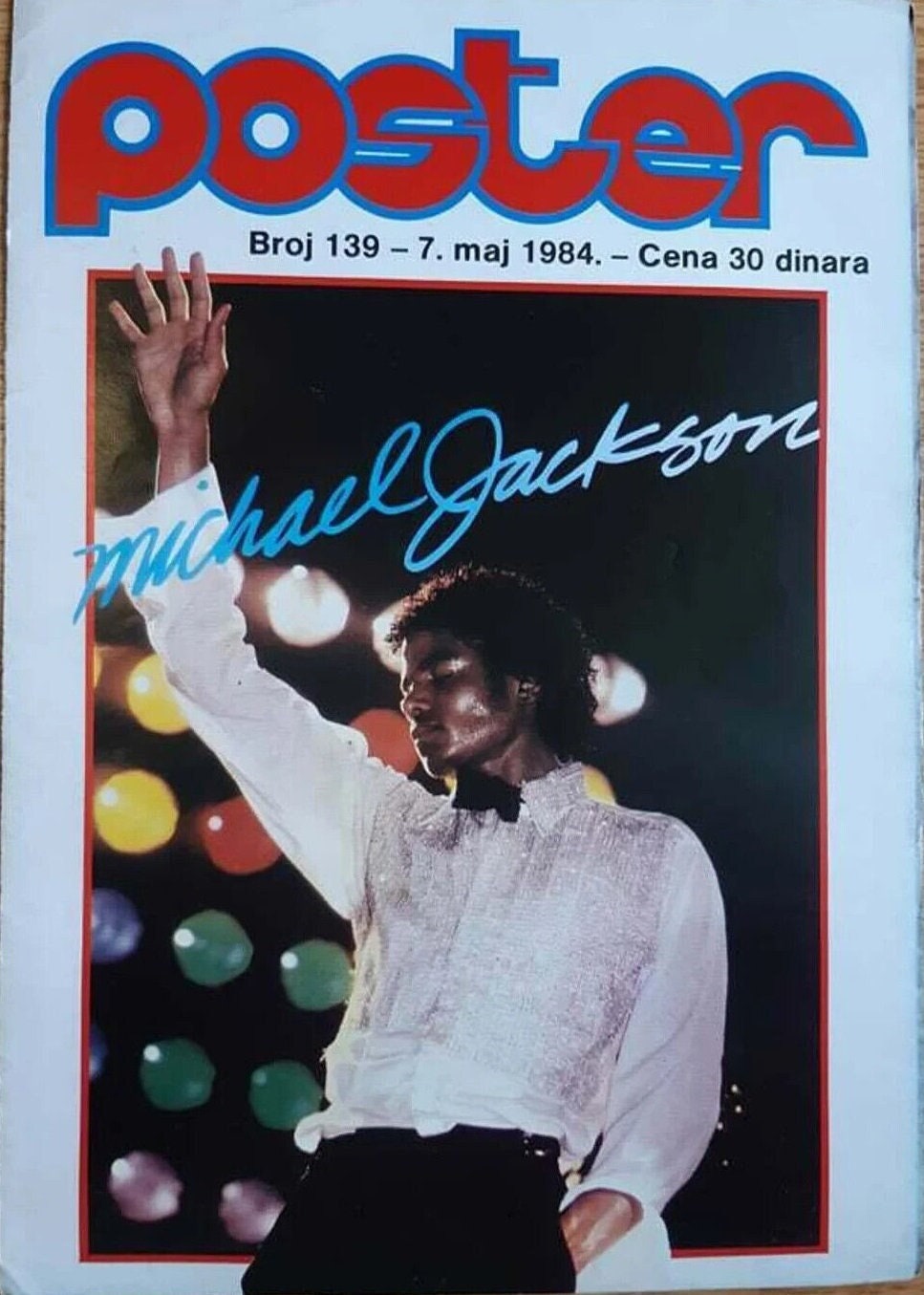 Michael Jackson Poster Collage Vintage 1984 Unique Original